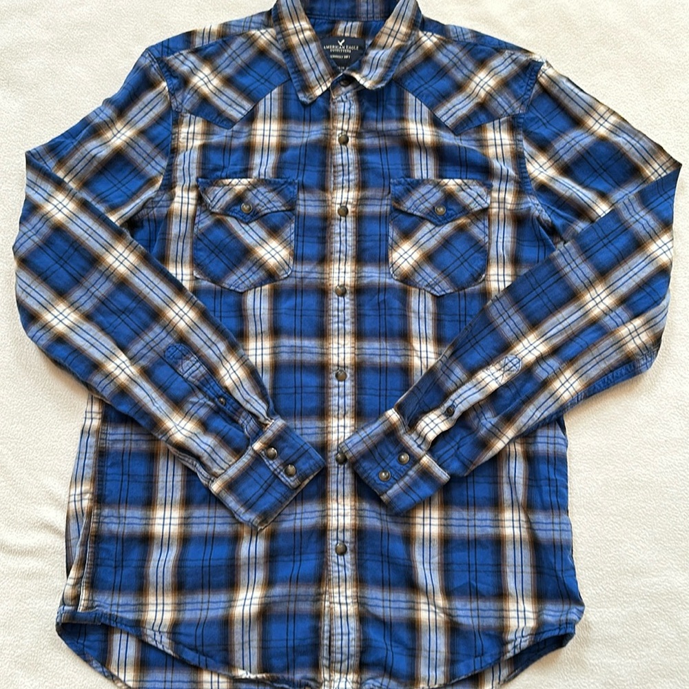 AEO Men's Western Style Plaid M